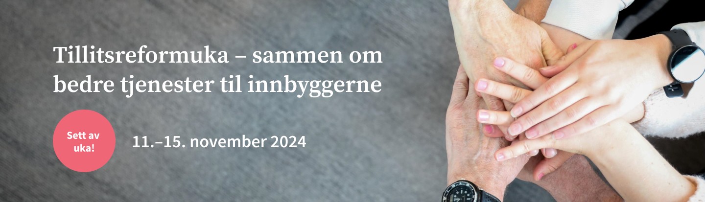 Tillitsreformuka 11. - 15. november 2024. Bannerbilde